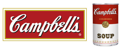 Campbell`s. Iconic brand and can of signature soup