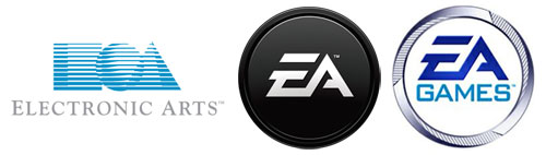 EA Games. Культовый бренд компьютерных игр. Логотипы - Electronic Arts и EA Games