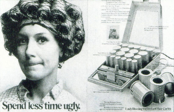 Lady Remington. Реклама электробигуди для моментальной завивки волос (рекламная находка)
