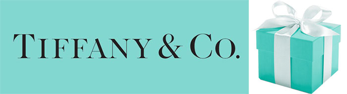 Tiffany & Co. Iconic brand and branded blue box