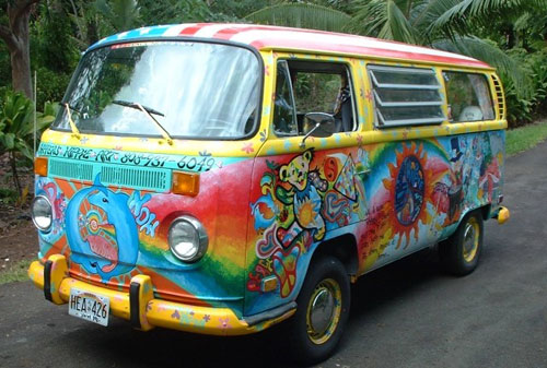 Автобус для детей цветов – Volkswagen type 2